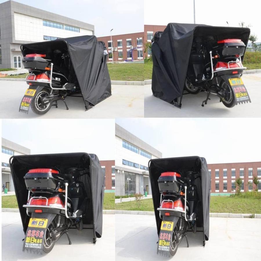 バイクカバー ドーム型 折り畳みバイクテント 600D PVC防水加工 バイク