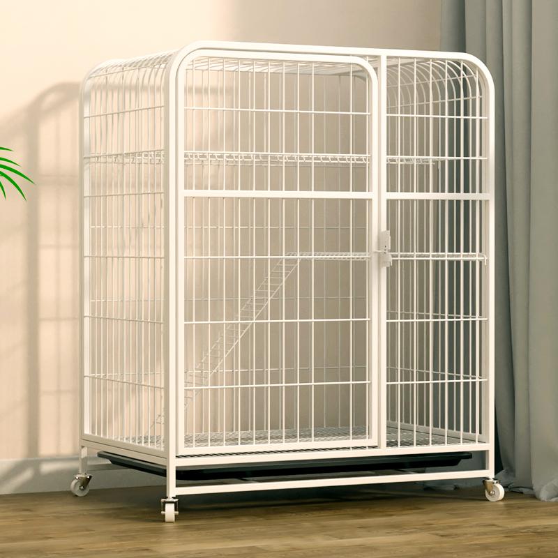 猫用ケージ 3段 3階建て 梯子・トレー付き 高さ106×幅76×奥行 猫用ケージ 3段 3階建て 梯子・トレー付き 高さ106×幅76×奥行