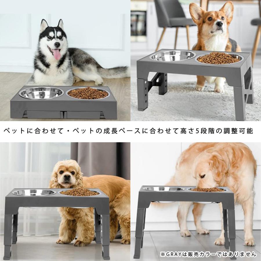 エサ皿 餌皿台 ボウル 食器 犬 4点セット 折りたたみ 早食い防止ボウル
