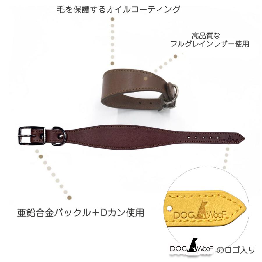 首輪 イタグレ ミニピン ウィペット サルーキ 専用首輪 長さ35cm 幅4cm