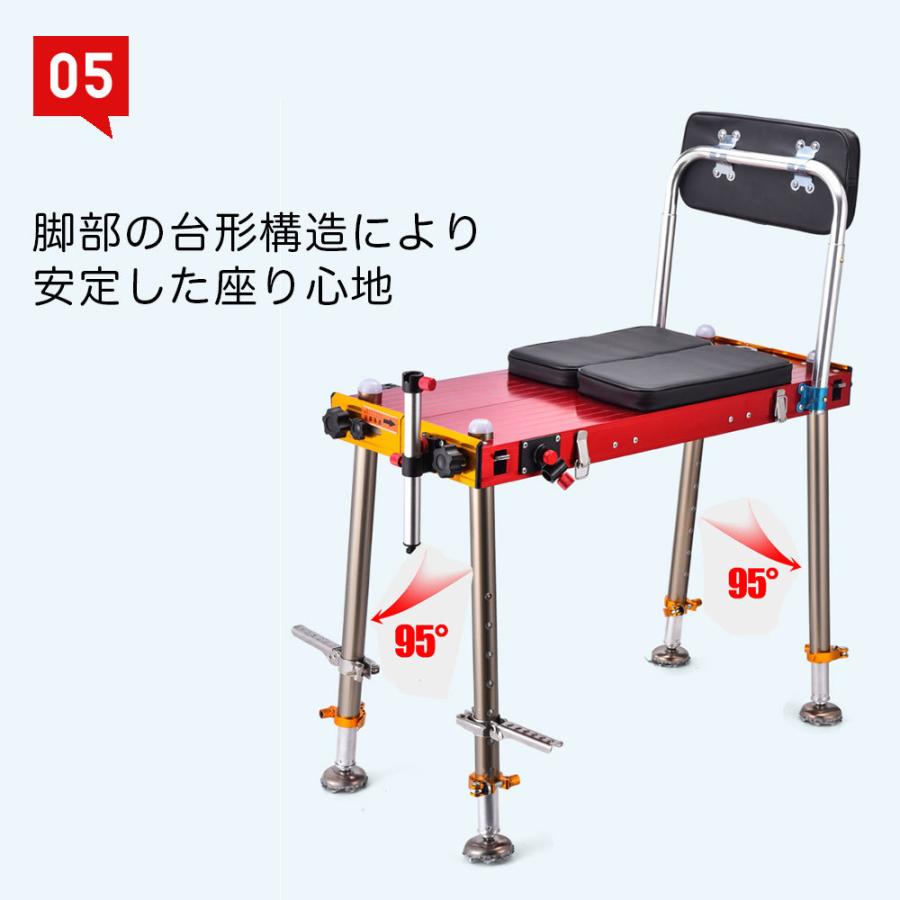 釣り台 アルミ ポータブル 折りたたみ 65cm ヘラ釣り