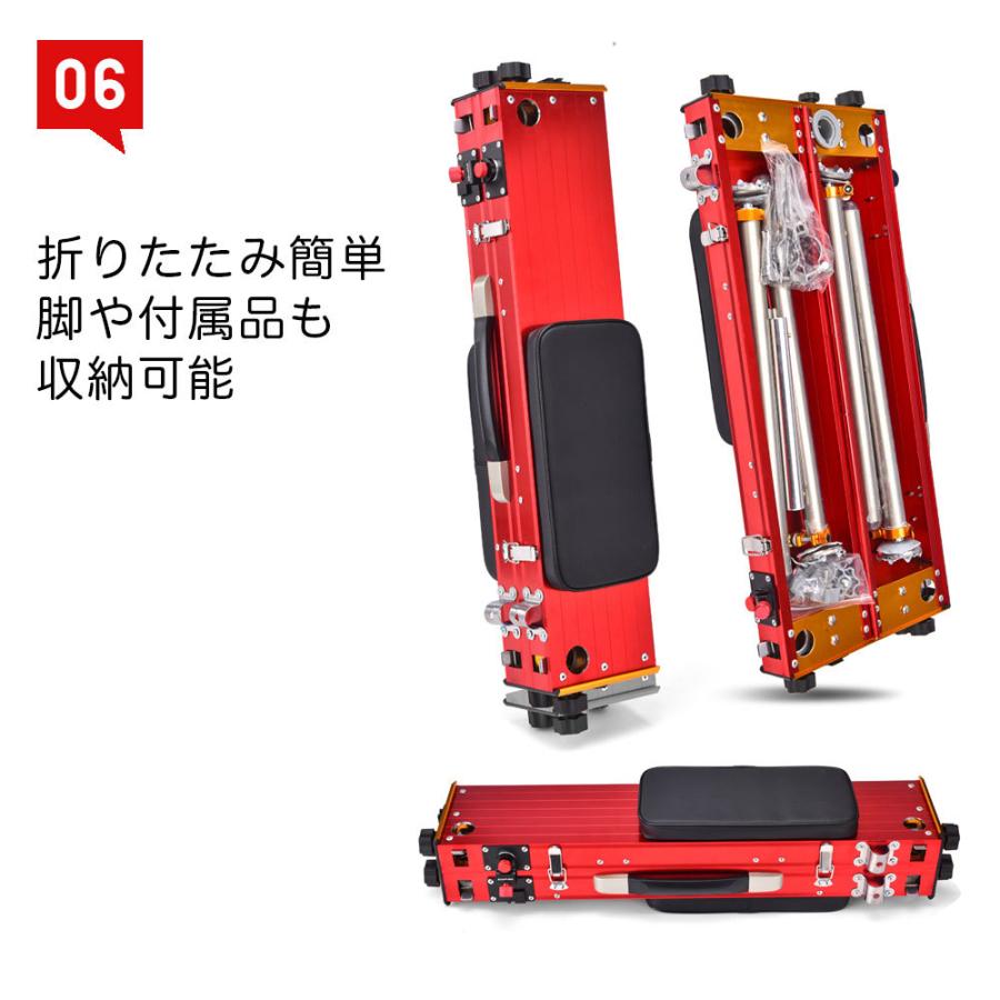 ヘラ台　折りたたみ座イス（値下げ） 釣り台 アルミ ポータブル 折りたたみ 65cm ヘラ釣り