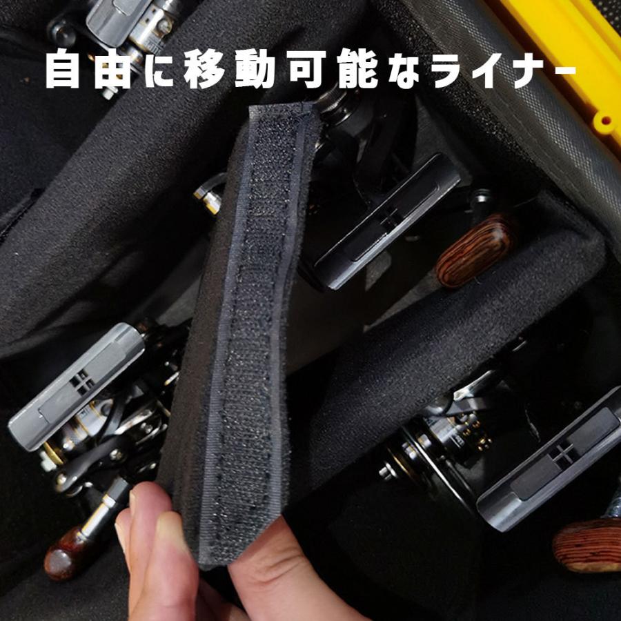 防水 ハードタイプ リールケース リールボックス タックルケース 黒 12