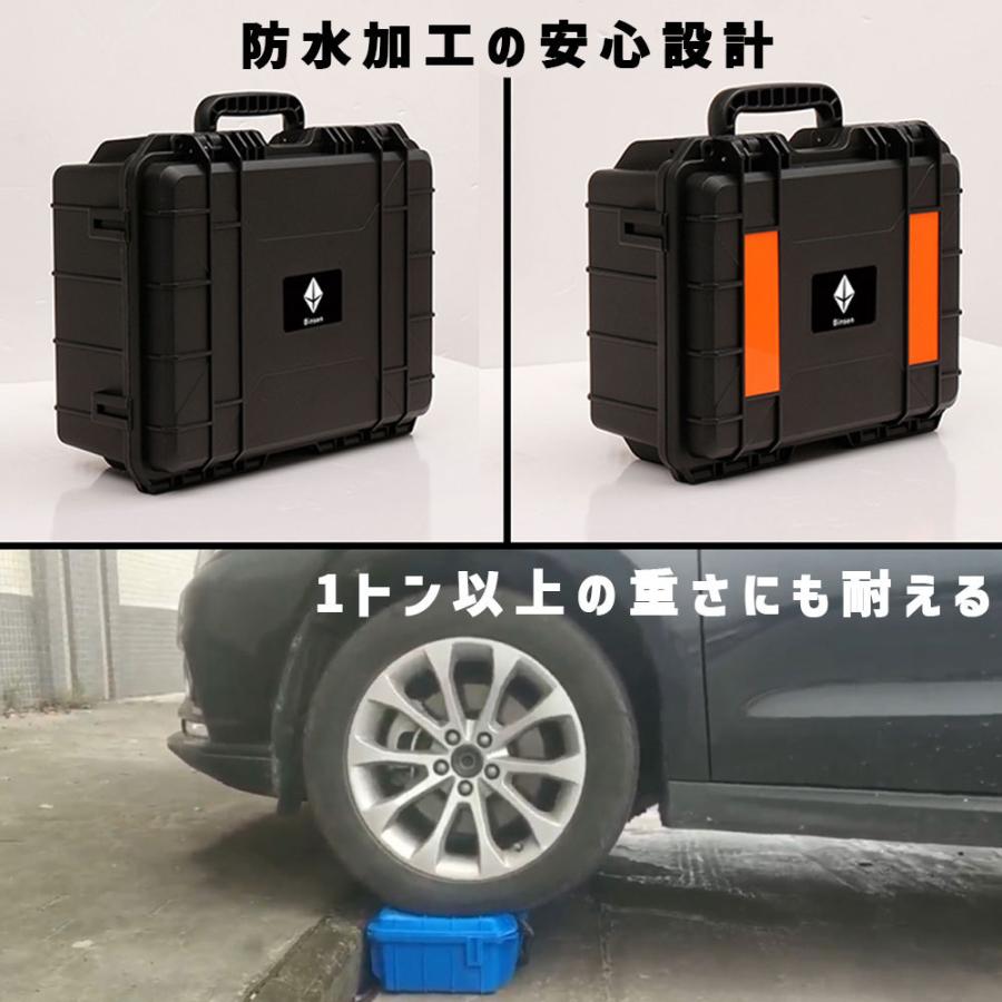 リールケース 防水 ハードタイプ リールバッグ リールボックス タックルケース 黒色 (12インチ)｜million｜06