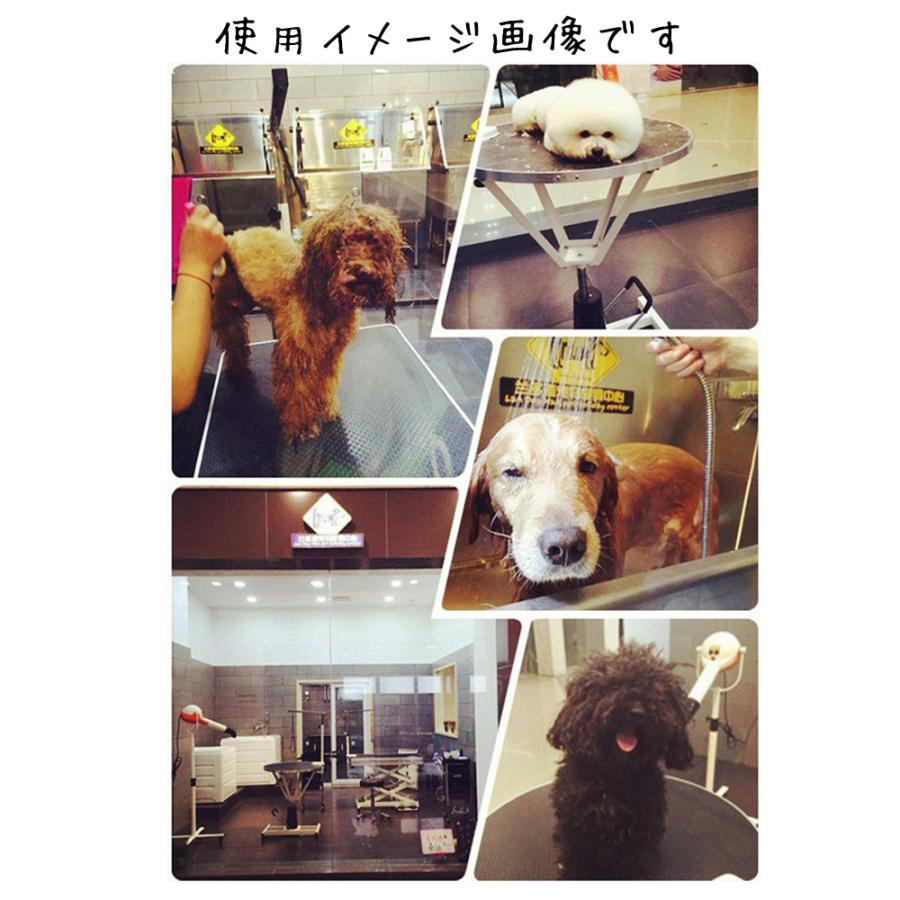 トリミングテーブル ハイタイプ 折りたたみ アーム付 大型犬対応 台面  