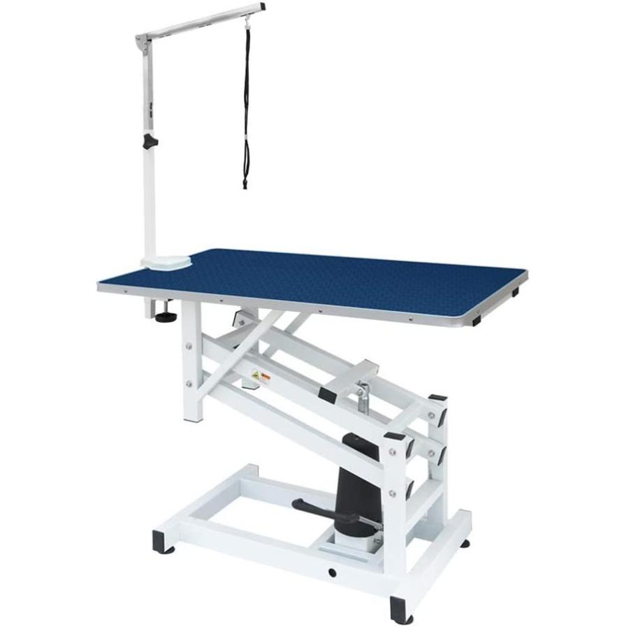 トリミングテーブル HT-1 油圧式 昇降機能付 アーム付 110cmｘ60cm 楽天市場】油圧式トリミングテーブル トリミング台 昇降機能