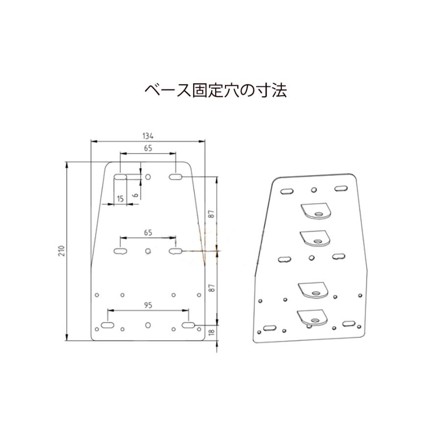 ロックピン付 モニターアーム テレビ壁掛け金具 左右90回転可能