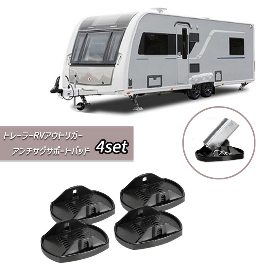 コーナーステディ 安定ジャッキ アウトリガー用 プレート 4個入り