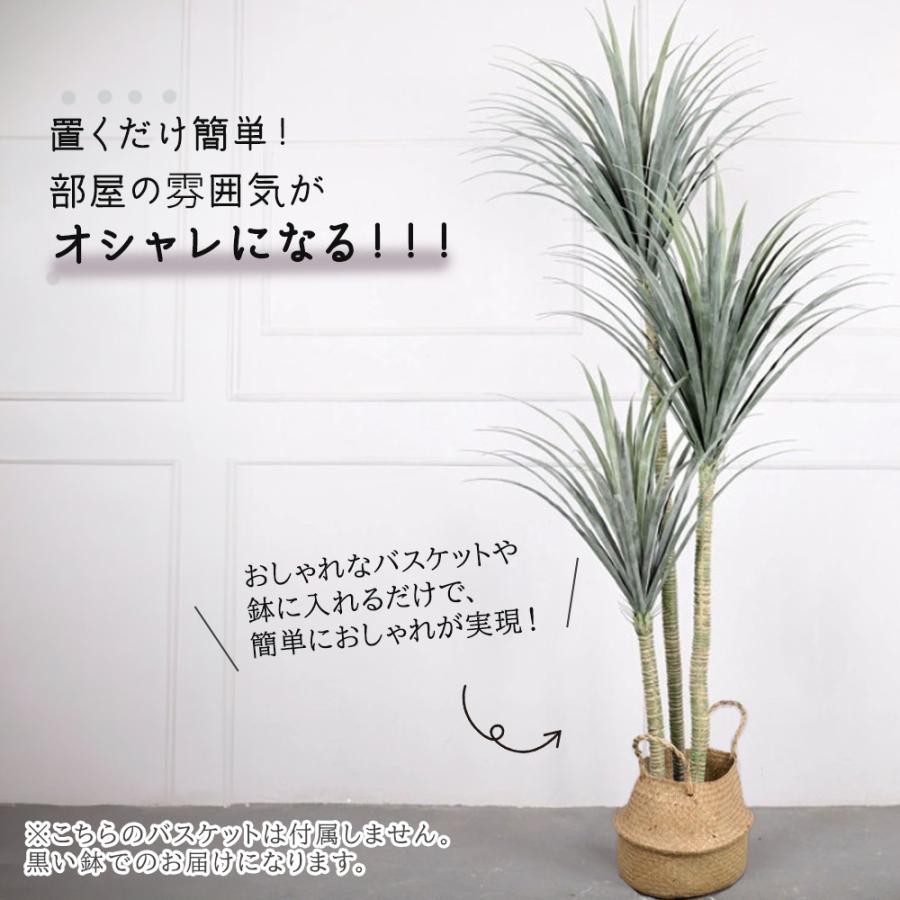 フェイクグリーン 観葉植物 リアル 人工観葉植物 高さ195cm ドラセナ