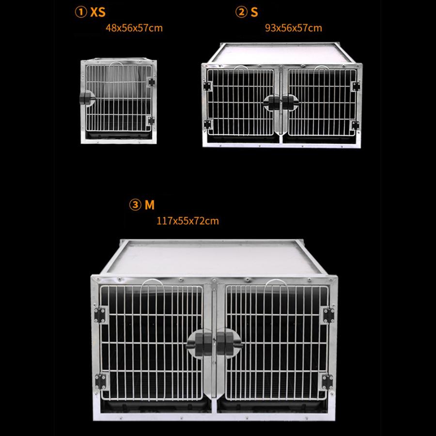 犬舎 大型 ステンレス製 ドッグホテル マンション 積み上げ式 脱着可能