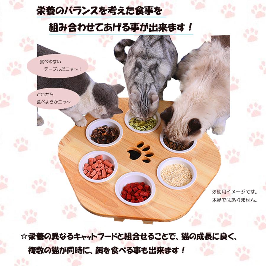 フードボウル 食器台 天然木 無垢材 猫 犬 餌皿 餌台 セラミックボウル