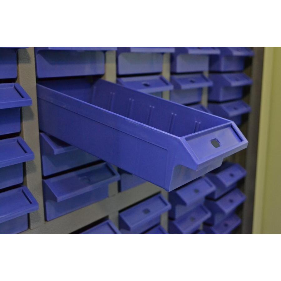 鍵扉付き スチール製 パーツキャビネット 部品 収納 パーツケース 5列