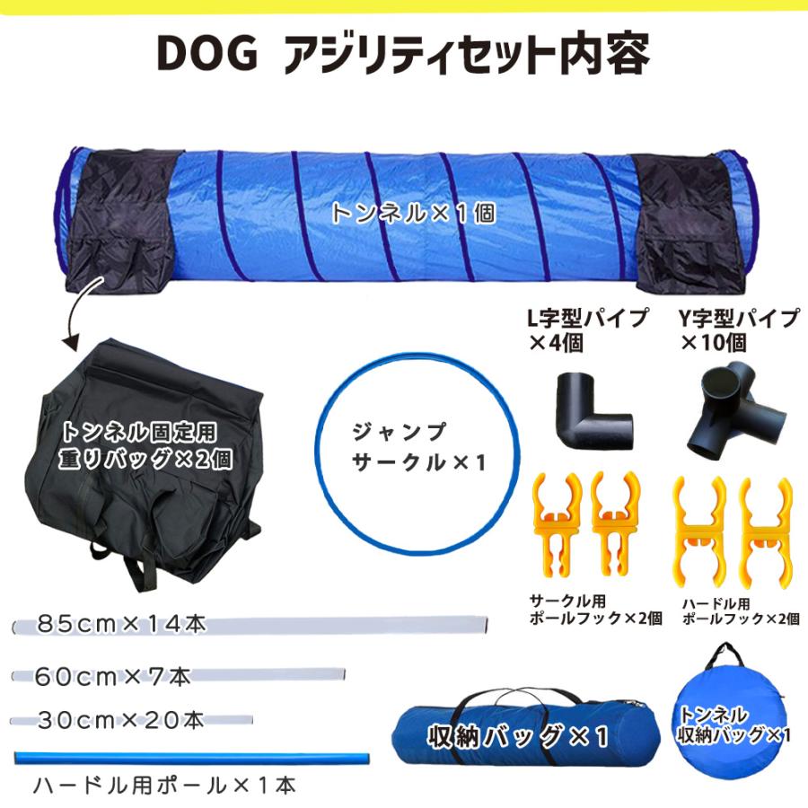 ドッグアジリティ トレーニング 5点セット 練習用 トンネル