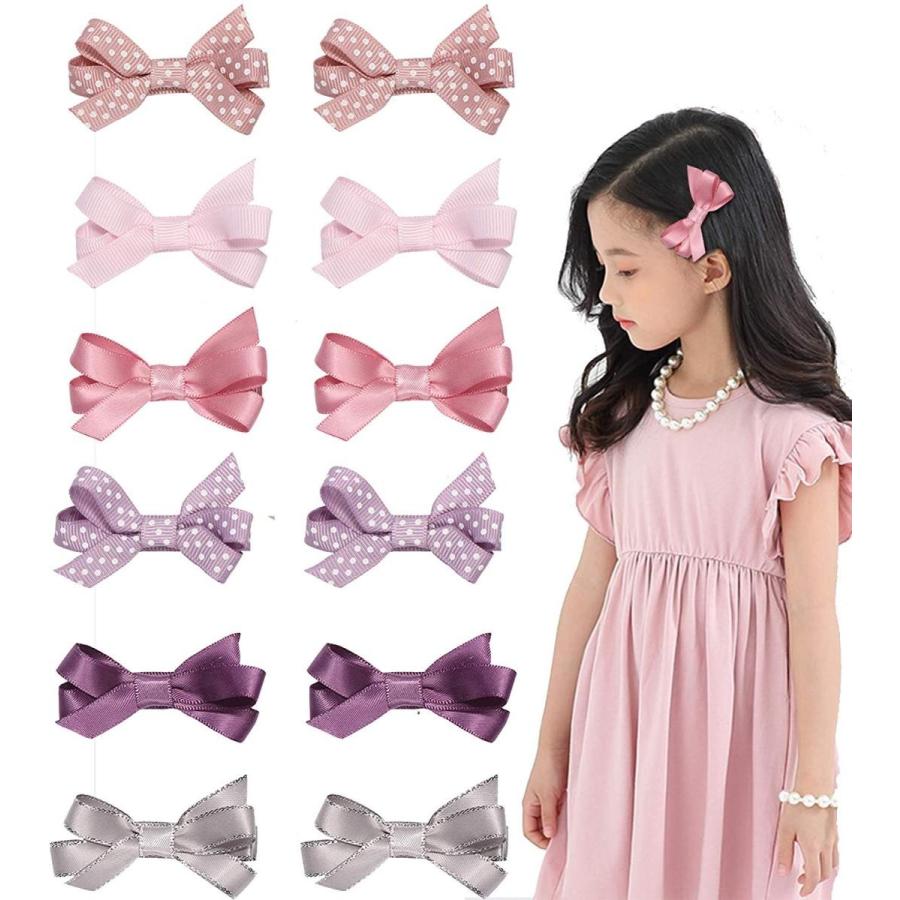 Oujyo ヘアクリップベビー 子ども ヘアピン前髪 リボン かわいい ヘアアクセサリーキッズ おしゃれ 髪飾り 入園 入学 出産お祝い 誕 Supersport Tn