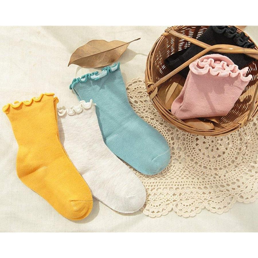インソミラ Insomila 子供のソックス 綿 子供靴下 キッズ ソックス 5足 セット 女の子 お姫様 ベビー シンプル カラー 柔らか Manouvellevoiture Be