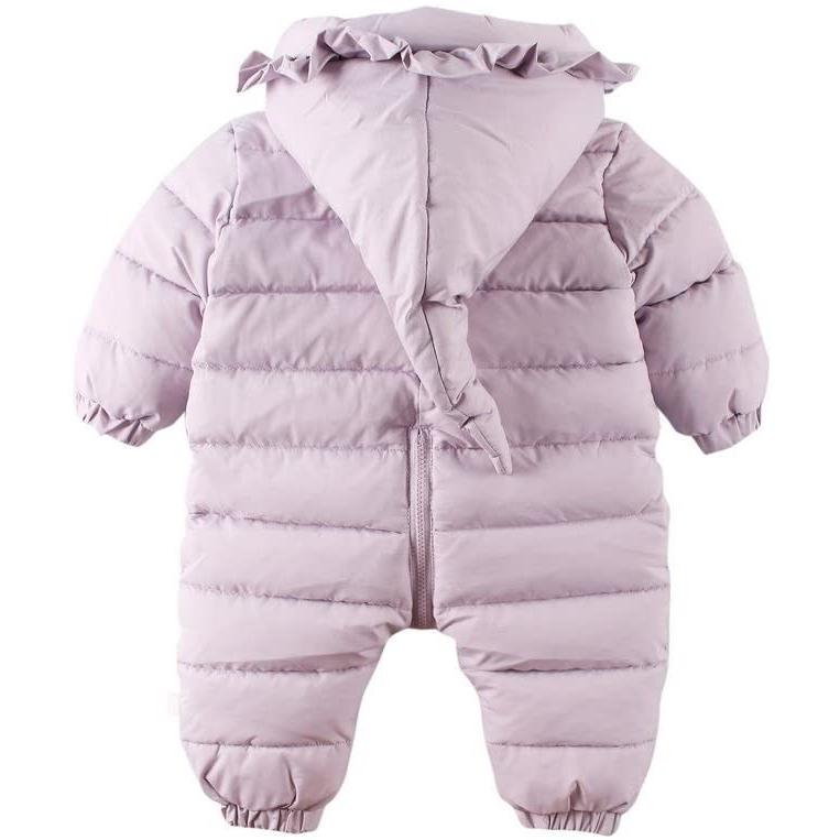 Baby Nest ベビー服 長袖カバーオール ロンパース コート フード付き 女の子 秋冬用 パープル 3 6m Www Fakfakkab Go Id
