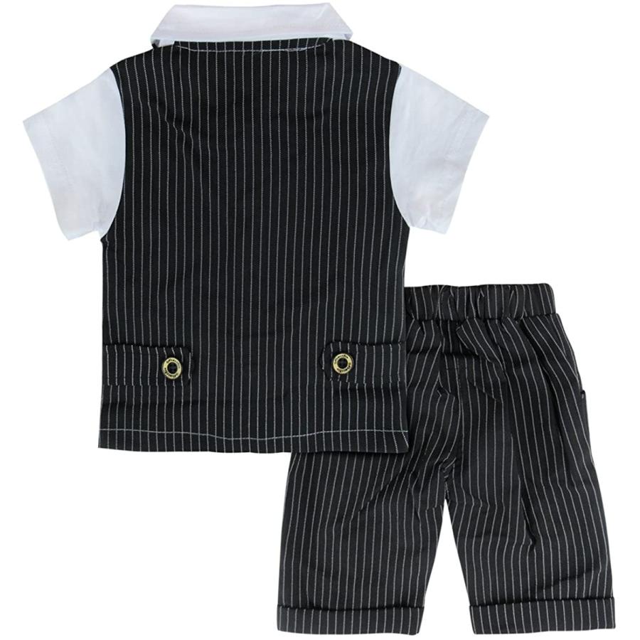 Becos ベビー フォーマル 男の子 スーツ 紳士 子供正装 初節句 100 ブラック Morenotafurt Com