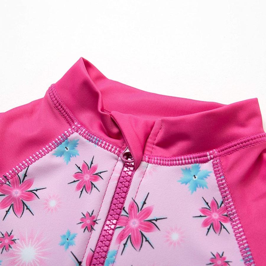ベビー 水着 Upf50 Uvカット 女の子 長袖 ワンピース ラッシュガード キャップ付き Rosy 80 86cm Www Specializeddata Com