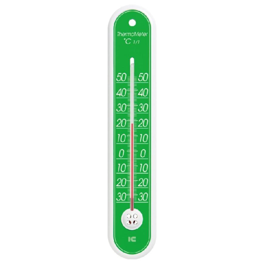 ついに再販開始！】 アイシー 室内用温度計 サーモ114 28cm グリーン -30~50℃ 温湿度計 - www.gellertco.com