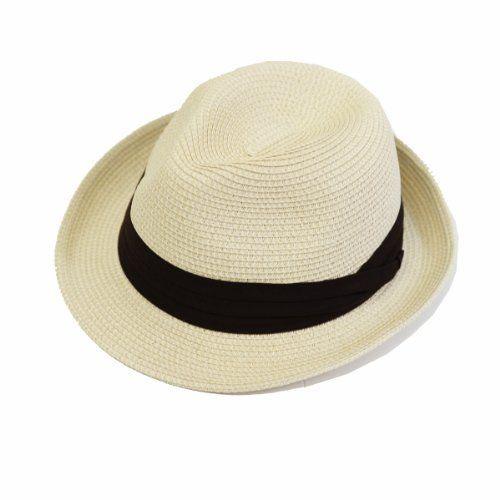 エッジシティー Edgecity 折りたたみ可能 大きいサイズ メンズ 麦わら帽子 ストローハット M 58cm 0044 帽子