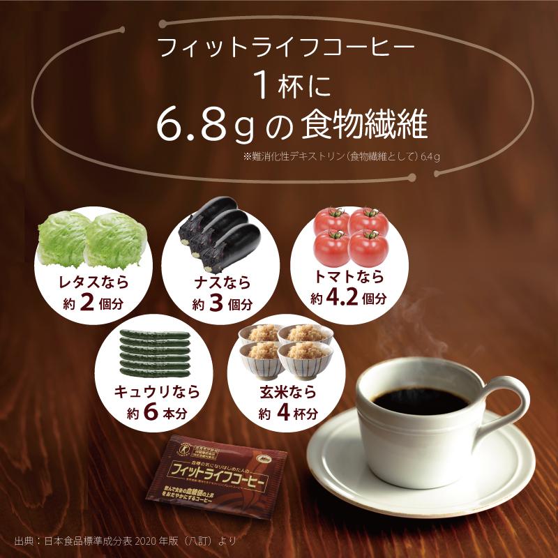 【公式】トクホ 飲料 フィットライフコーヒー 60包入り 1杯あたり114円 特定保健用食品 難消化性デキストリン  珈琲 コーヒー 無糖｜milltomo｜09