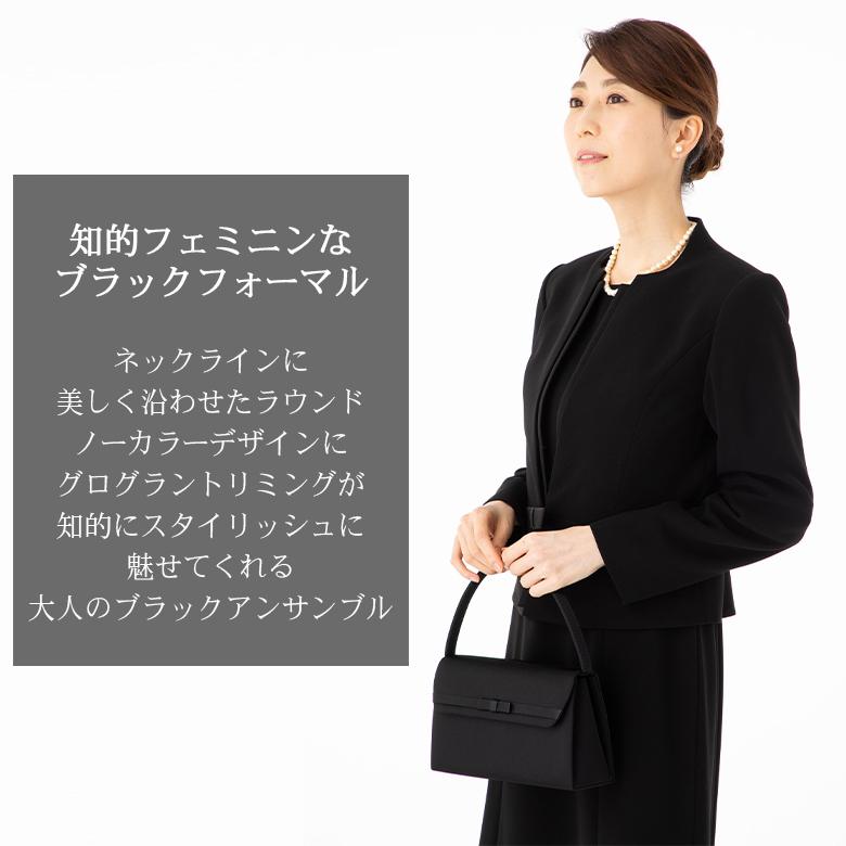 喪服 礼服 レディース 大きいサイズ ブラックフォーマル お宮参り 服装 母親 オールシーズン ジャケット 30代 40代 50代 60代 70代 ロング丈 フォーマルスーツ｜milulu-shop｜03