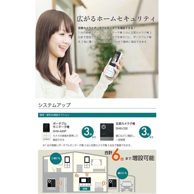 エルパ (ELPA) 増設モニター子機 DECT方式 ワイヤレス 乾電池式