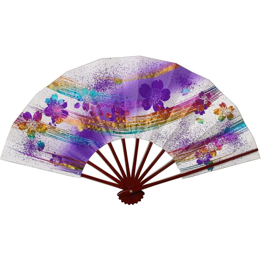 日本超高品質 通販 舞扇子 桜 レインボー箔 ホログラム箔 タメ塗 かすみ あですがた Yahoo ショッピング 三上物販堂 9寸5分 271 272 パープル アウトレット直送 Ueecbba Com