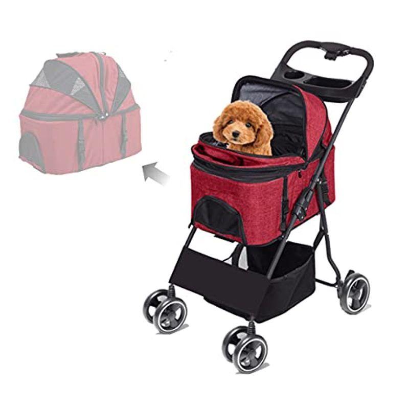 人気大割引 犬用ベビーカー 4輪 ペットカート 折りたたみ 分離型 A 3 6日営業日 平日のみ 以内に出荷します 猫犬兼用 後輪 前輪360 回転 ペットバギー 多頭用 多機能 犬用品 Compustarcr Com