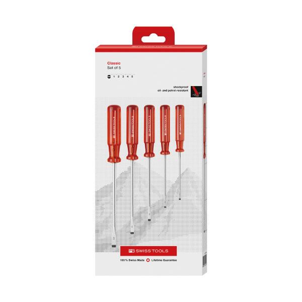 1561CBB ドライバーセット 5本組(BOX) PB SWISS TOOLS ピービースイス