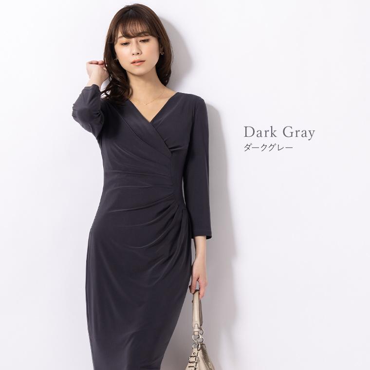 mimigrant ワンピース レディース 不二子 カシュクール 無地 opc6