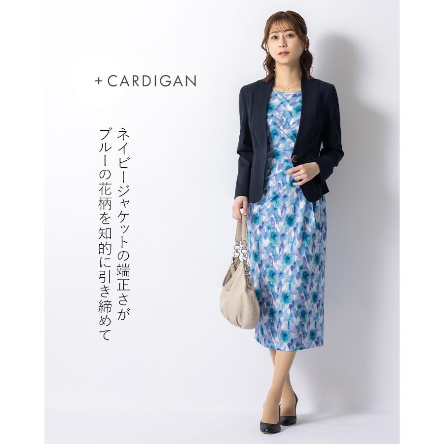 mimigrant ワンピース ソフィア タイト エアリーフローラ ブルー opc8 
