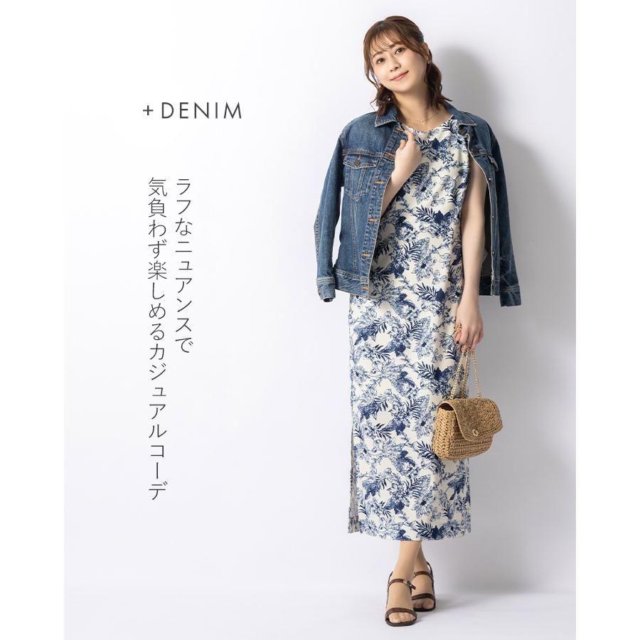 Chloé お袖フリルノースリーブワンピース mimigrant ワンピース クロエ Iライン きれいめ 30代 40代 50代 着やせ