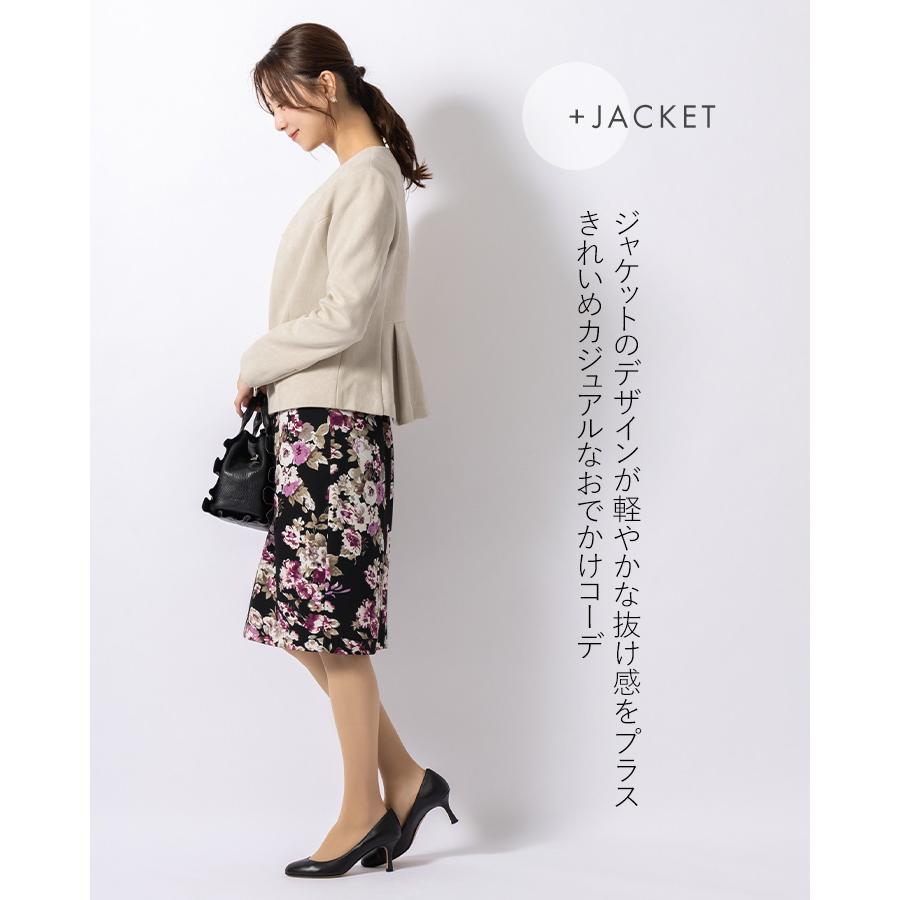 mimigrant ワンピース ケリー Yライン グレイスブーケ きれいめ 30代