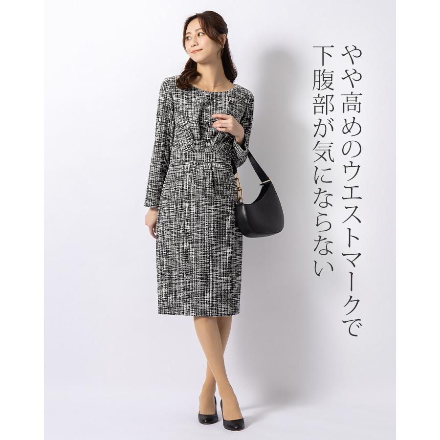 mimigrant ワンピース ケリー Yライン ストレッチツイード opj6h