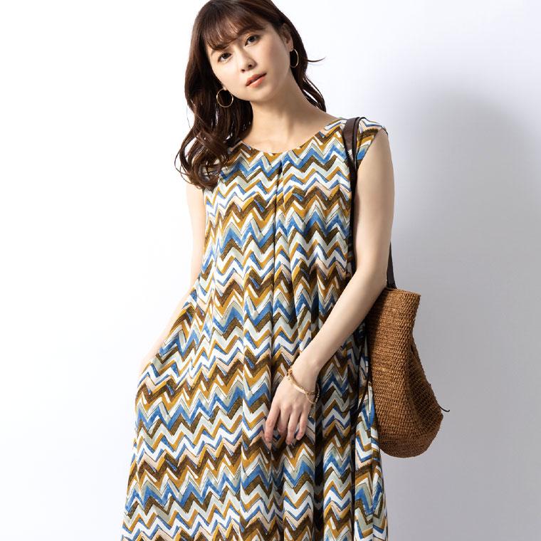 mimigrant マキシ丈ワンピース レディース ノースリーブ 春夏秋 4WAY