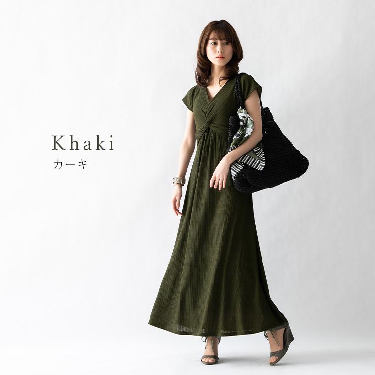 mimigrant マキシワンピース レディース 半袖 夏 アメリア
