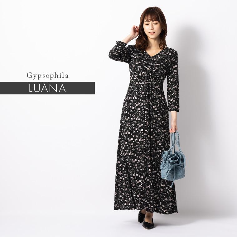 ☆Soldout☆ 上品七分袖モノトーンワンピ - 長袖・七分袖 