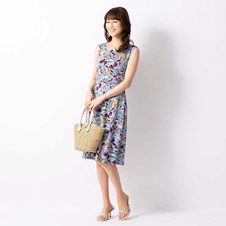 Shirley Tems パンプリント ノースリーブワンピース 120cm Shirley Tems パンプリント ノースリーブワンピース 120cm