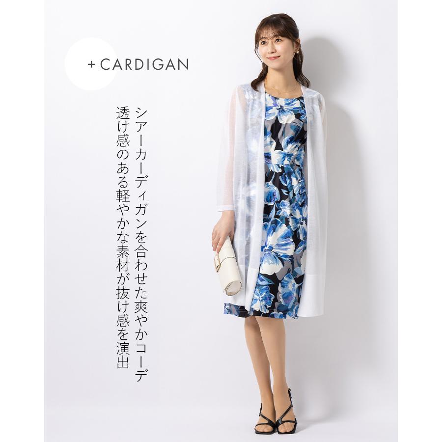 美品 コルコバード ケープデザイン Aラインプリーツワンピース ブルー M ケープデザインワンピース[品番：IGAW0004490]｜axes femme