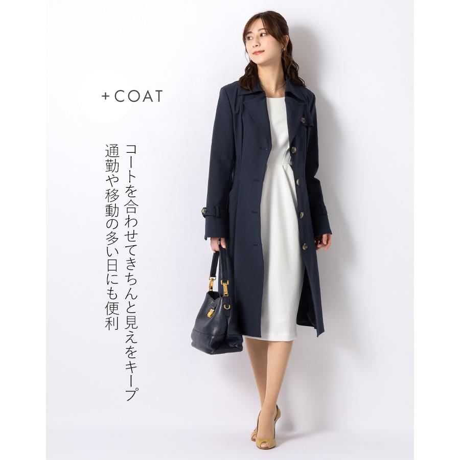 mimigrant ワンピース ケリー Xライン グレース 無地 きれいめ 30代 40