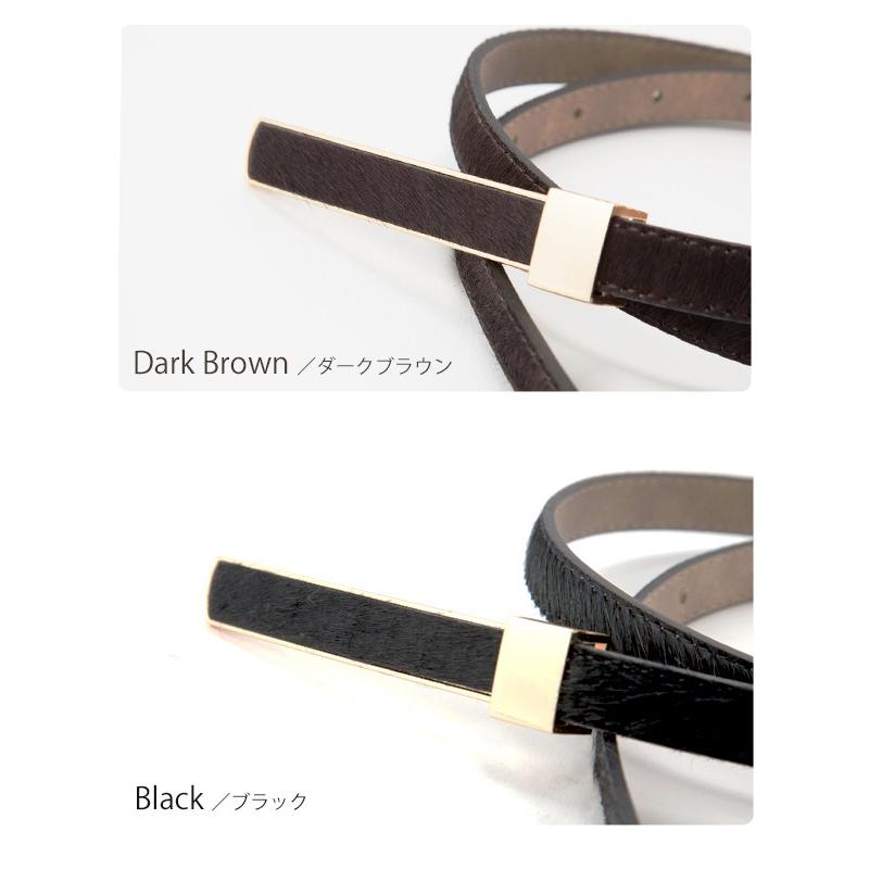 バックルのデザインがクールで女っぽい本革ハラコベルト 大人 上品 エレガント 40代 30代 春夏 秋冬 ファッション小物 着やせ フリーサイズ Ot010 Mimigrant 通販 Yahoo ショッピング