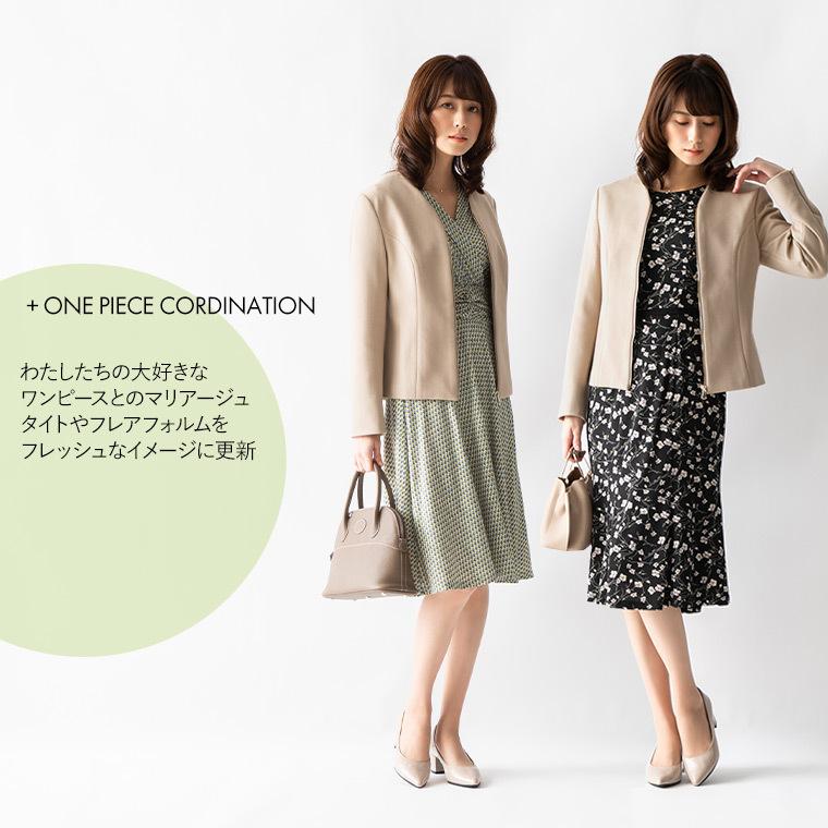 mimigrantミミグラントノーカラージャケット ヘリンボーン 洗える mimigrant ノーカラージャケット レディース 長袖 秋冬 ヘリンボーン