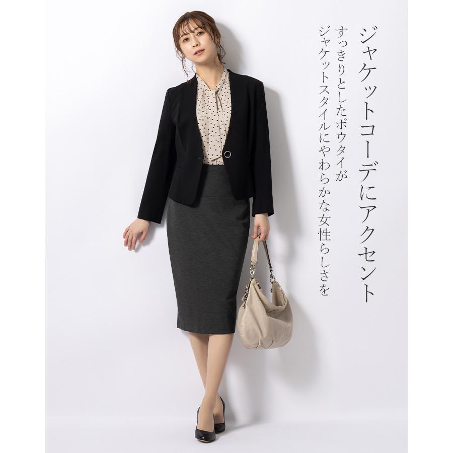 ブラウス シフォンブラウス パフスリーブ クラシカルドット sh-e0002 きれいめ 30代 40代 50代 着やせ 上品 大きいサイズ トールサイズあり 半袖 五分袖 春夏秋 | mimigrant | 14