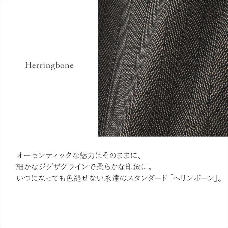 mimigrant 膝丈タイトスカート ひざ丈 ヘリンボーン sk025-02