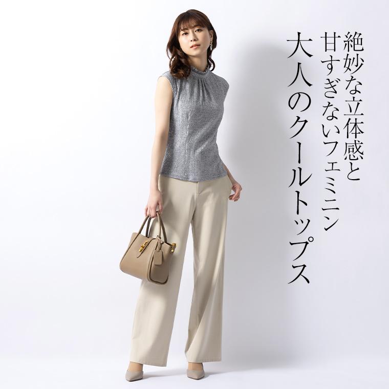 mimigrant リブカットソー スタンドネック tp010-0001 きれいめ 40代