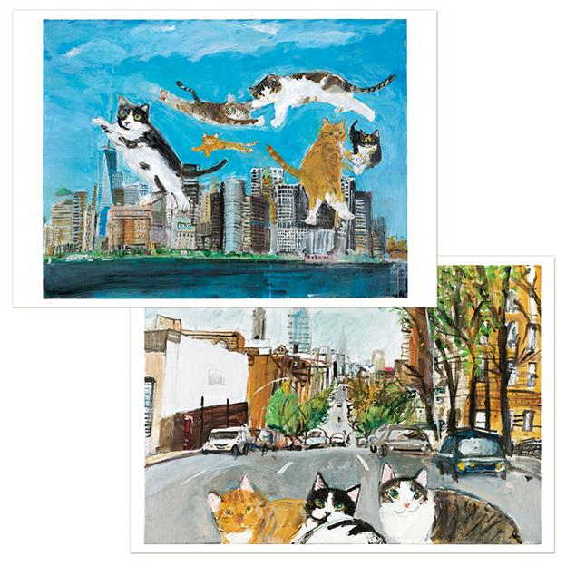 Manhattaner's（マンハッタナーズ） ポストカード12枚セットvol.2 : 猫