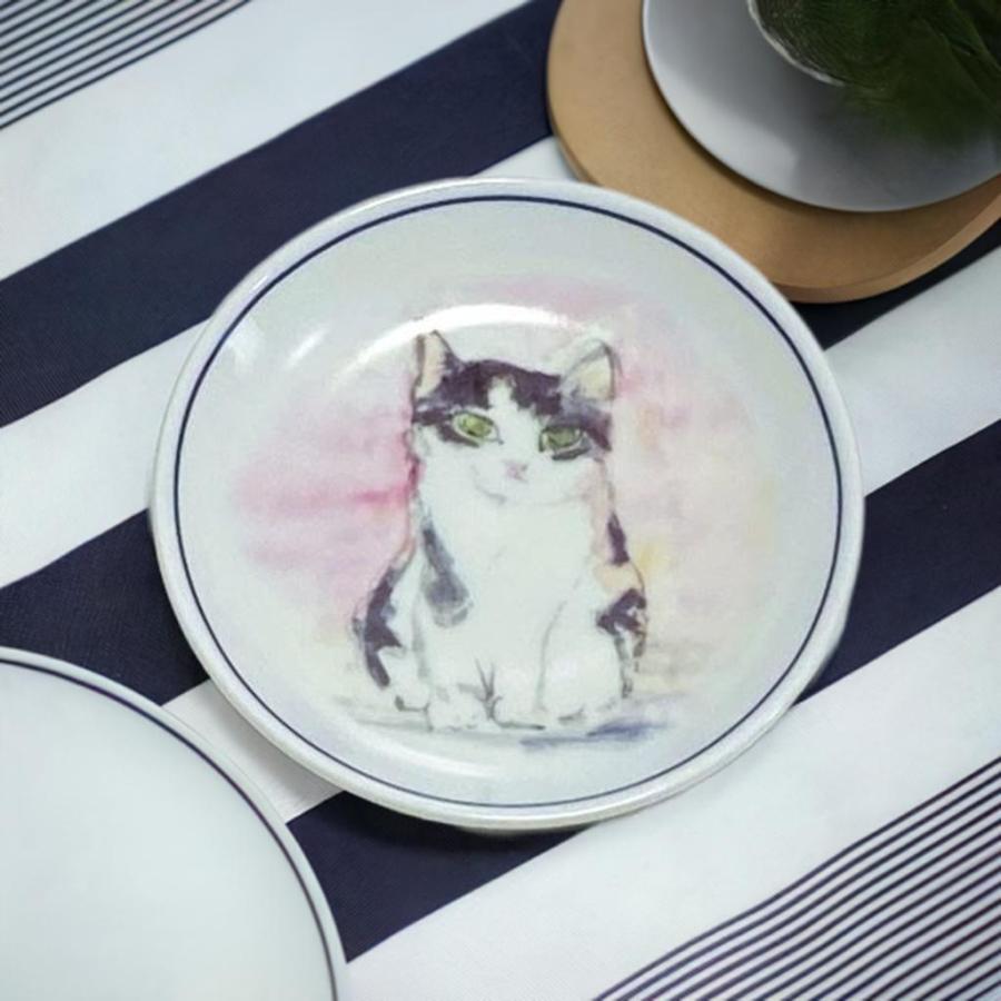 和マンハッタナーズ 猫の豆皿 和マンハッタナーズ 和食器 : 猫雑貨