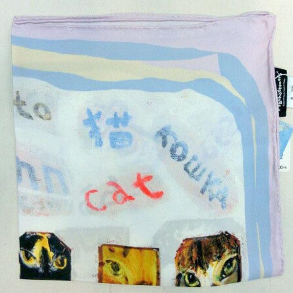 Manhattaner's 猫スカーフ マンハッタナーズ 猫・世界一周 : 猫 Manhattaner's 猫スカーフ マンハッタナーズ 猫・世界一周 : 猫
