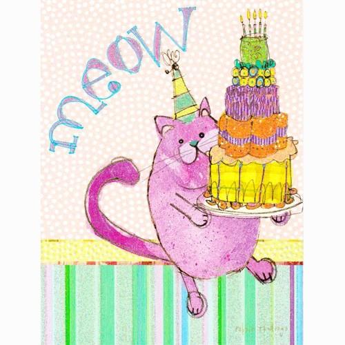猫のミニバースデーカード ロビン ロウリングス ミュウ Rrl 猫雑貨mimikobo 通販 Yahoo ショッピング